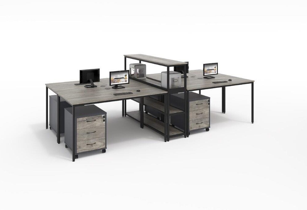 Euro 25 with Centre Storage & Mobile Pedestals