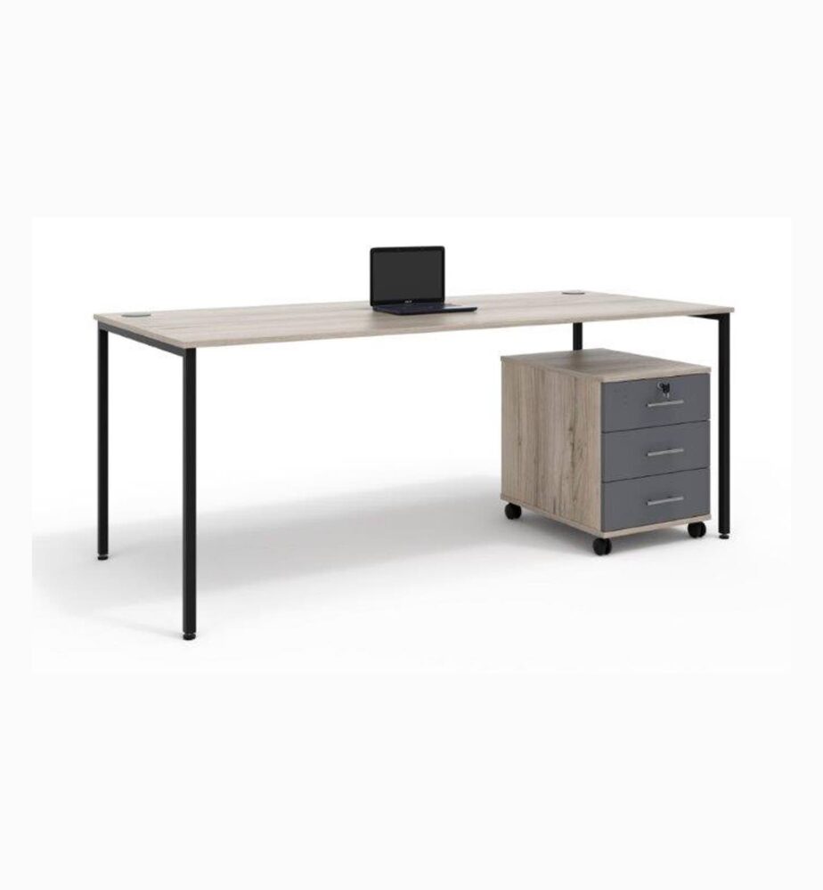 Euro 25 Desk with Mobile Pedestal