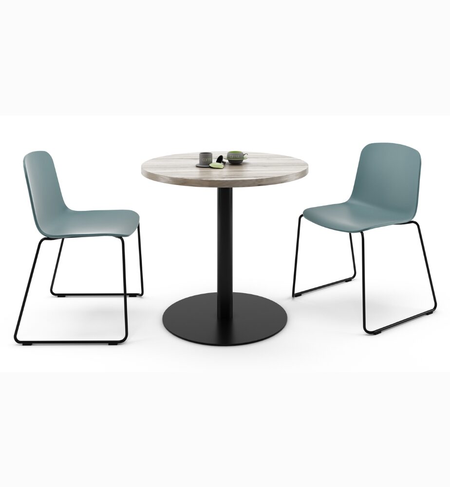 Round Table with Disc Base