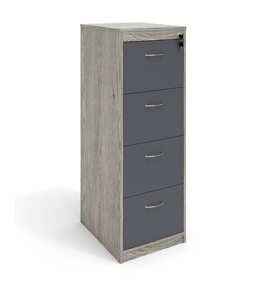 4 Drawer Melamine Filing Cabinet