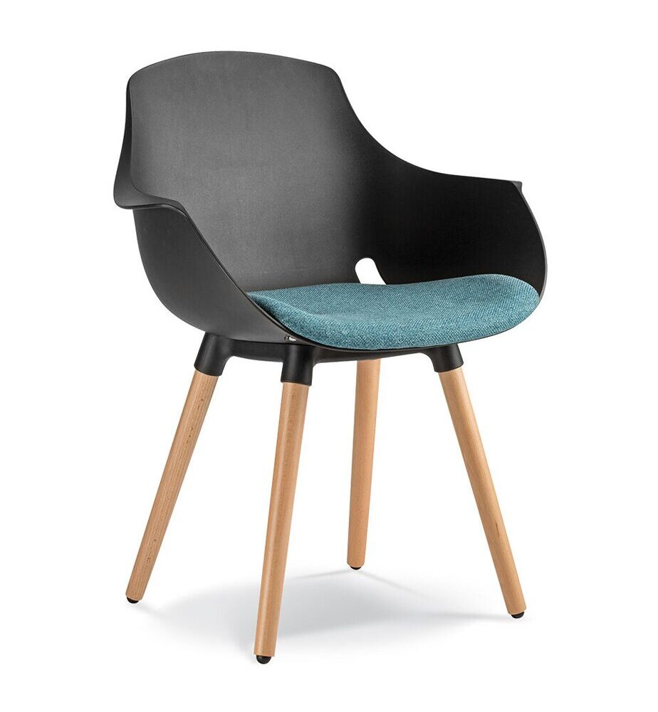 Globe Armchair with Upholstered seat