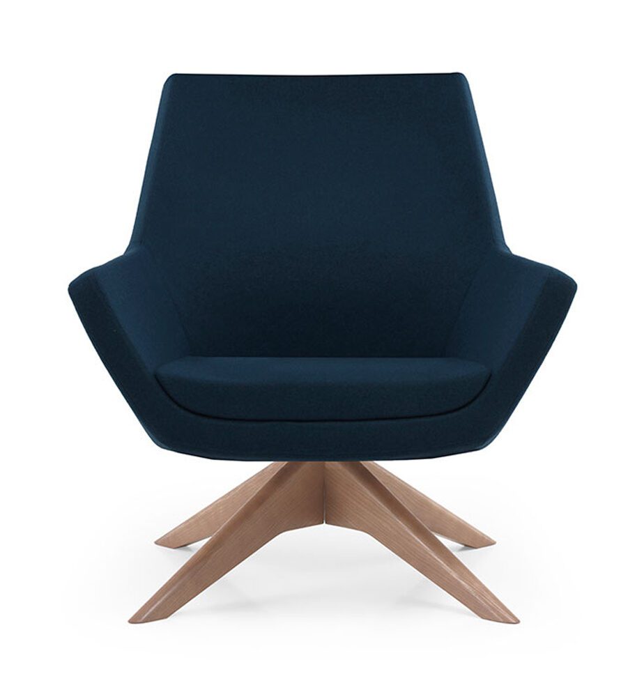 Ellen Armchair – Swivel Star Ash Wooden Base