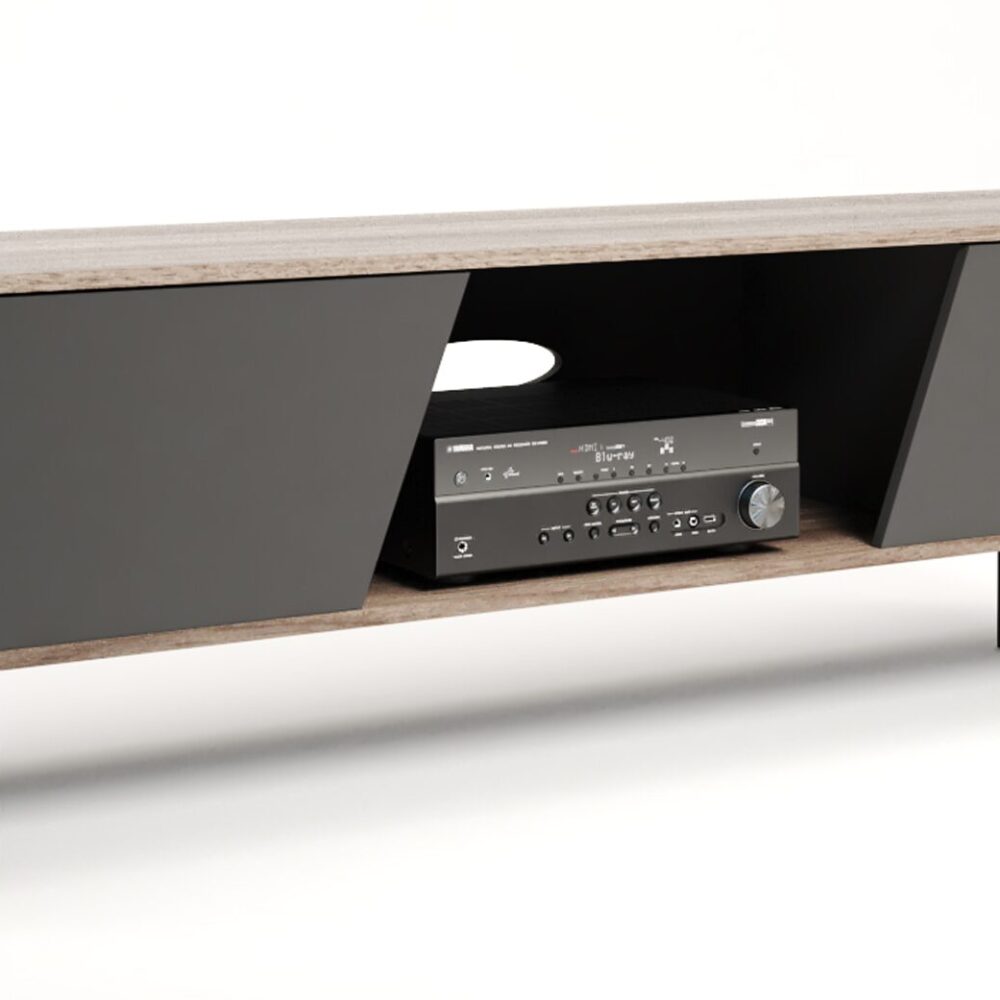 TV Unit with Angled Doors