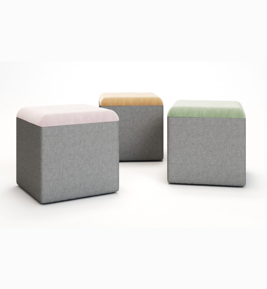 Square Pouf With Cushion